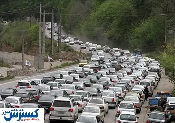 ترافیک سنگین در محور قزوین به تهران