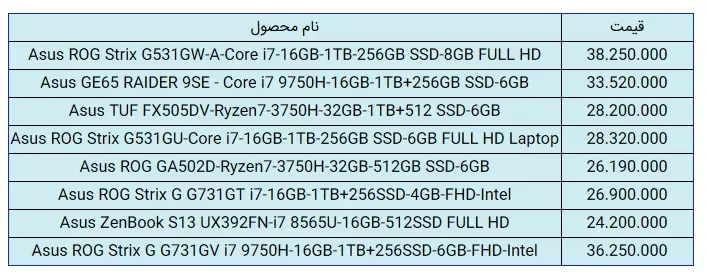 لپتاپ-ایسوس