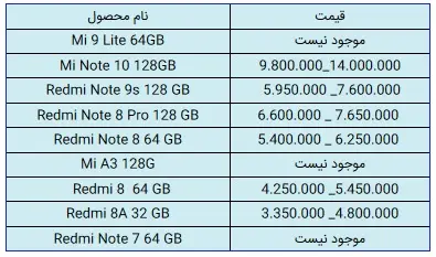 شیائومی۹