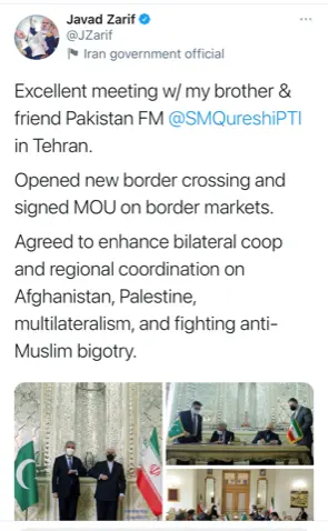 ظریف+توییت