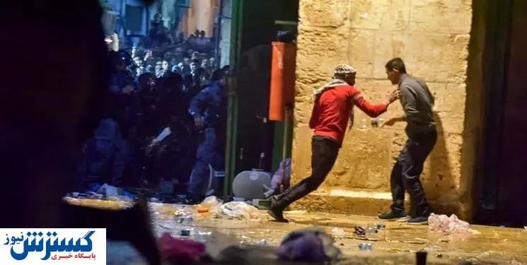 حمله شدید اسرائیل به فلسطینی ها در مسجدالاقصی