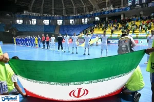 فوتسال ایران تیم میزبان را در هم کوبید