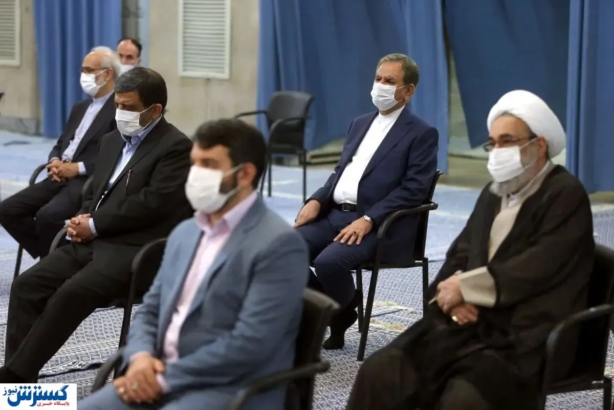جهانگیری در کنار وزیر دولت رئیسی + عکس