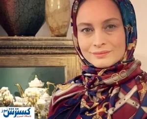 سلفی مریم کاویانی در اتاق گریم