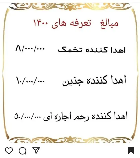 تعرفه