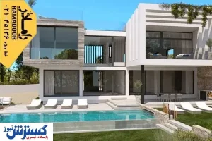 نمای شیشه‌ای ویلا