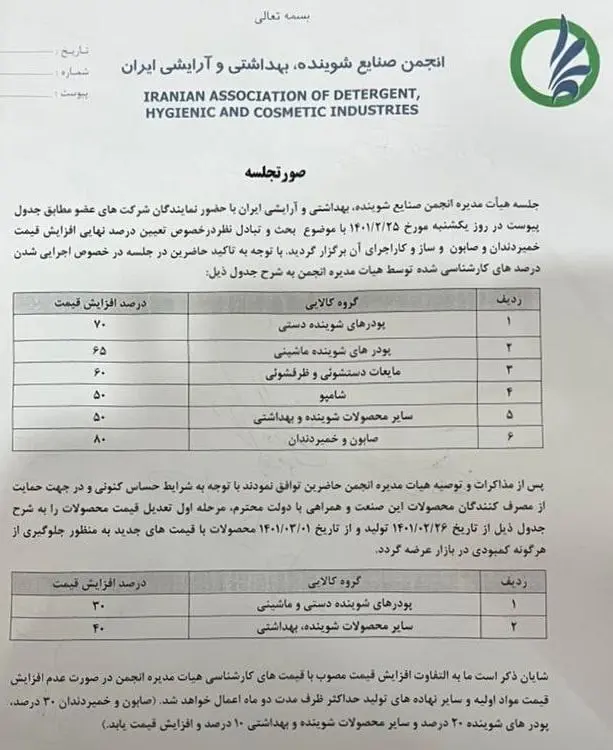 شوینده-قیمت
