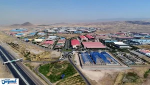 بارش باران شهرک صنعتی گرمی را با مشکل مواجه کرد