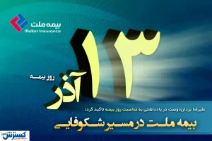بیمه ملت در مسیر شکوفایی