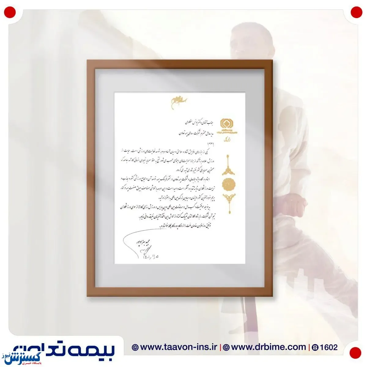 تقدیر رئیس کل بیمه مرکزی از بیمه تعاون