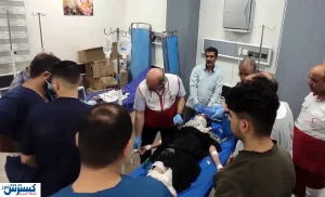 امدادگران ایرانی دختر ۱۴ ساله عراقی از مرگ نجات دادند + عکس