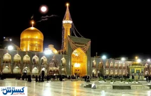 حرم امام رضا (ع) سیاه‌پوش شد