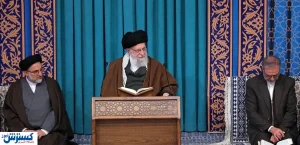 پوشش متفاوت یک زن در دیدار با رهبر انقلاب سوژه رسانه‌ها شد + ببینید