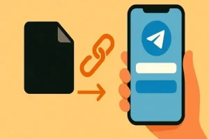 آموزش تبدیل فایل به لینک در تلگرام