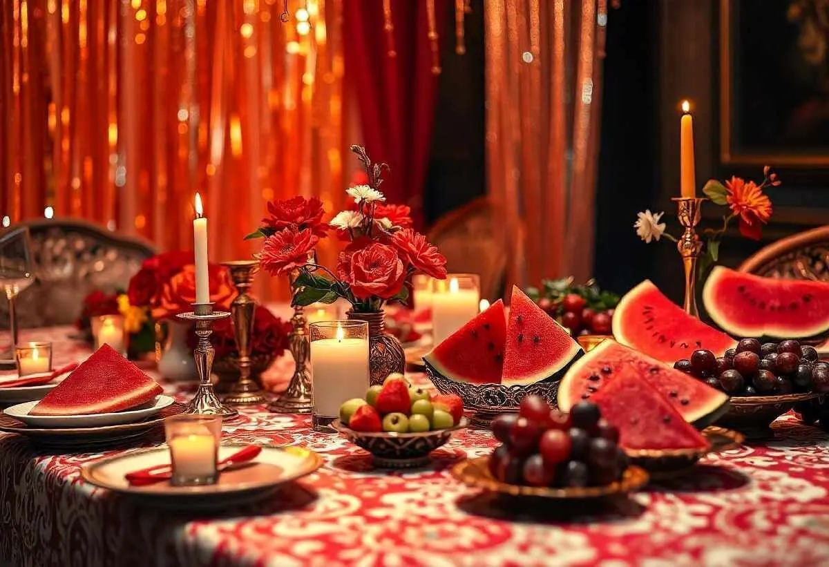 ایده‌های یلدایی جذاب و آسان | میوه آرایی و تزئین سفره یلدا + فیلم