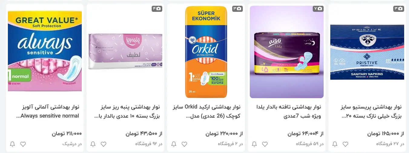 قیمت-نواربهداشتی