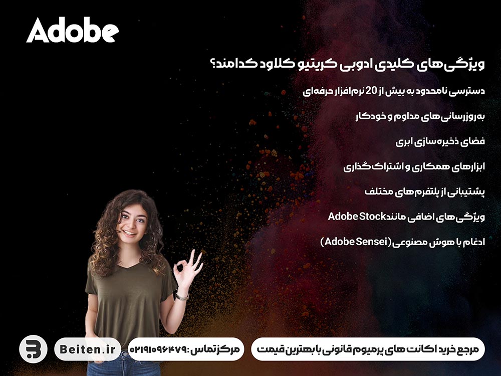 ویژگی‌ های اصلی Adobe Creative Cloud