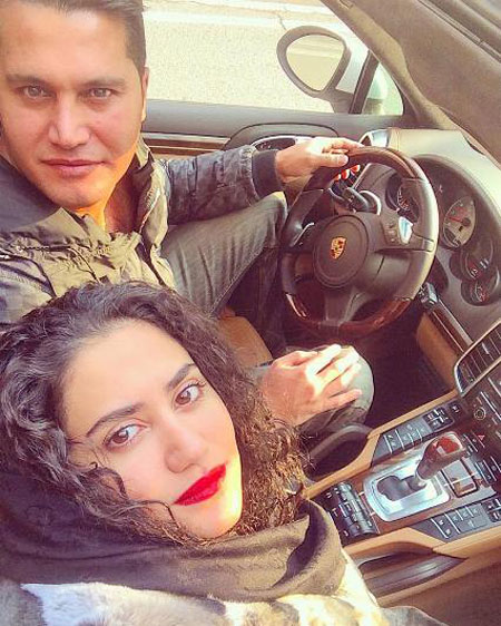 عکس جذاب الناز شاکردوست و خواهر و برادرش