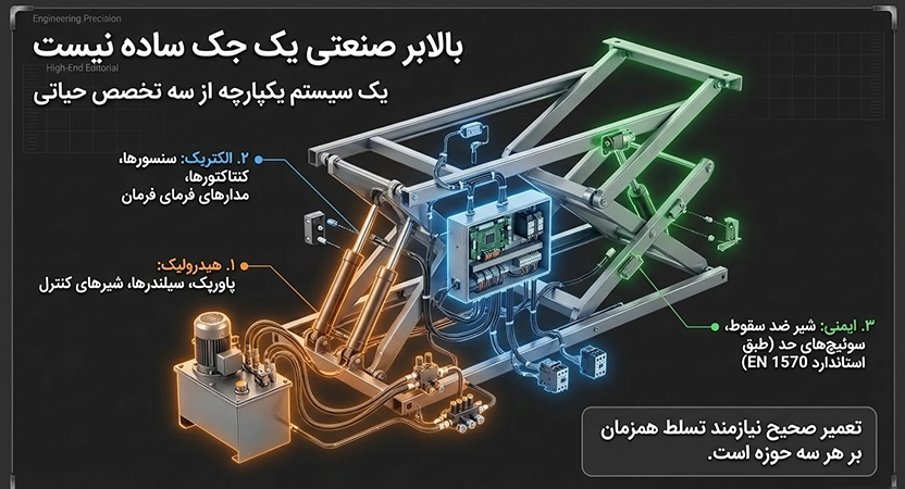 اجرا بالابر صنعتی