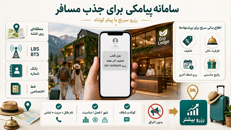 سامانه پیامکی برای جذب مسافر