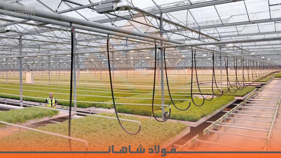 سازه لوله گالوانیزه برای گلخانه