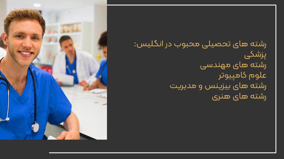رشته های تحصیلی محبوب در انگلیس